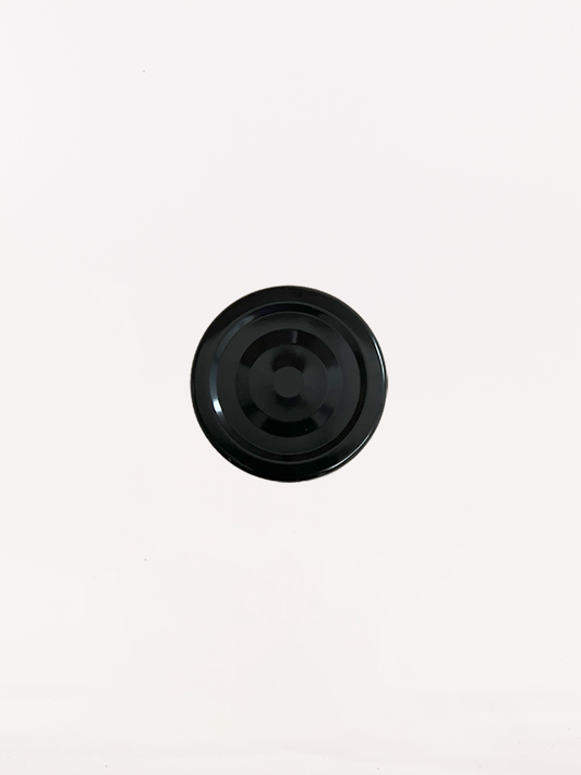 58mm Pop-up Button Jam Jar Lids (Black)
