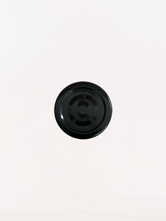 63mm Pop-up Button Jam Jar Lids (Black)