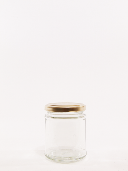 190ml - 8oz Round Clear Glass Jars With Lids