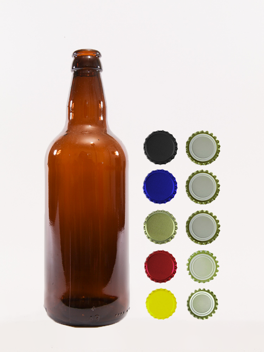500ml Amber Beer Bottles with Caps