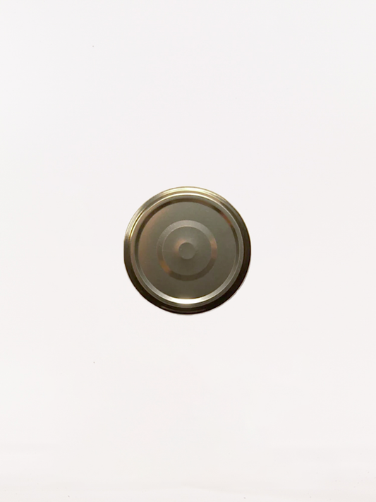 58mm Pop-up Button Jam Jar Lids (Gold)