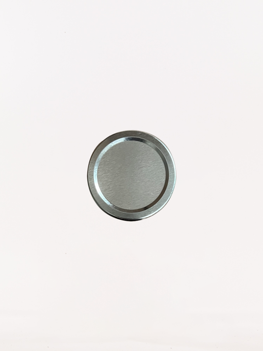 63mm Jam Jar Lids (Silver)