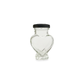 100ml (3.5oz) Heart Shaped Jars With Lids