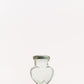 100ml (3.5oz) Heart Shaped Jars With Lids