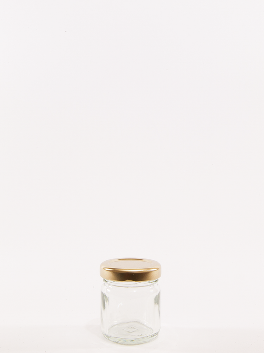 41ml (1.5oz) Clear Glass Mini Round Jars With Lids