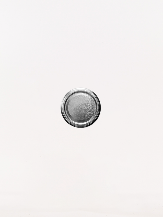 43mm Jam Jar Lids (Silver)