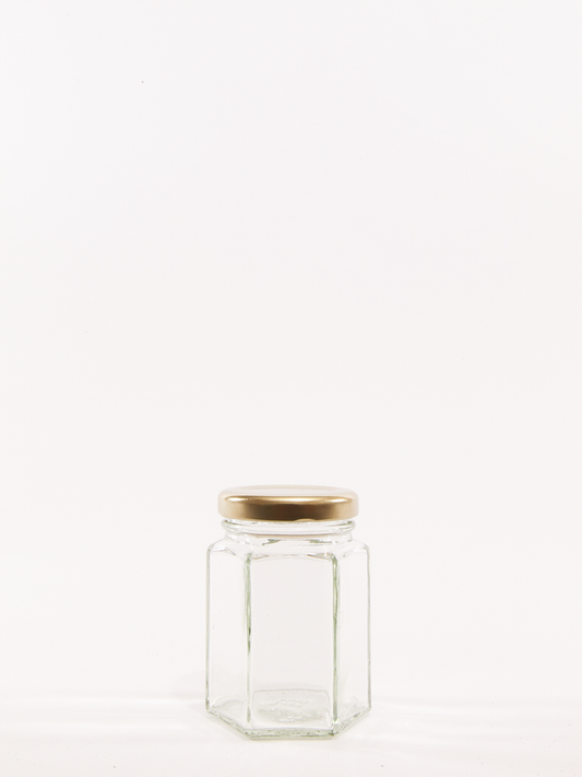 4oz clear glass jars with lids