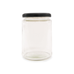 500ml (17oz) Panelled Round Jars